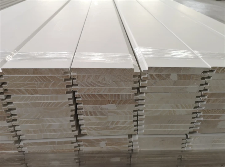 High Quality White Primed Wood Wall Panel
