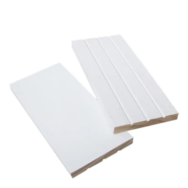 평평한 나무 문 손잡이